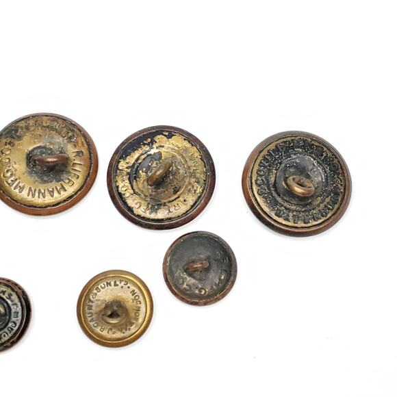 Military Brass Buttons Scoville NS Meyer NYC New Jersey Lot - Picture 8 of 8